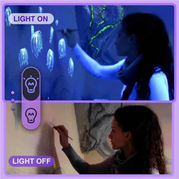 4 Pack Halloween Blacklight Spotlight Outdoor Black Light Spot Light 12W LED - Picture 5 of 8